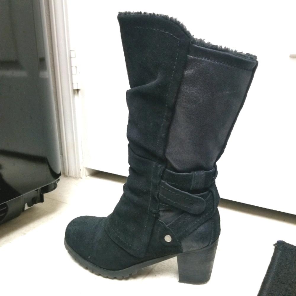 BARE TRAPS suede winter boots fleece lined